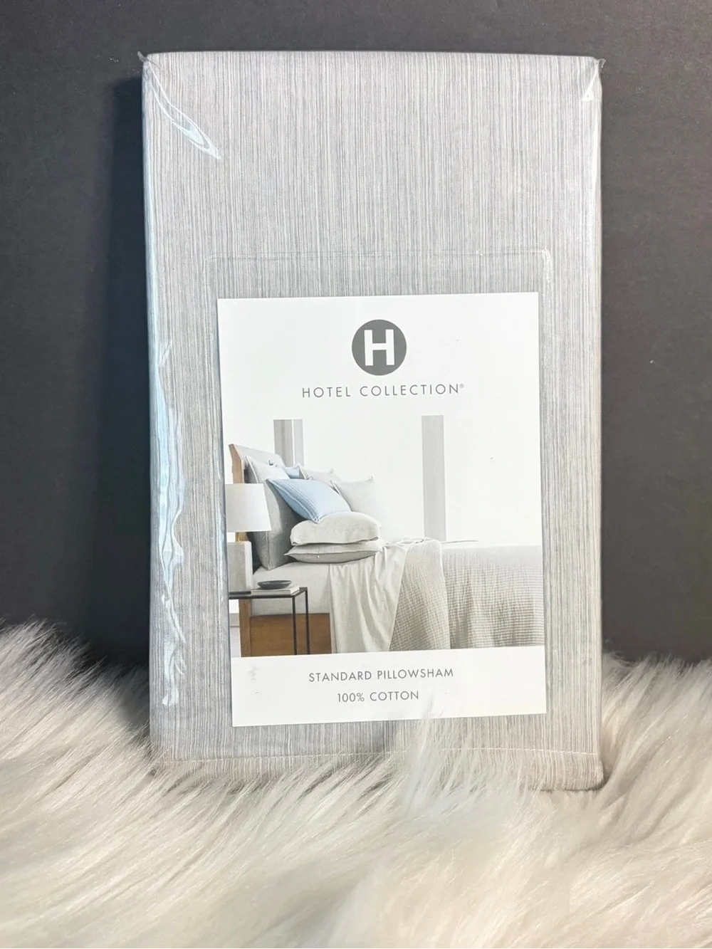 Hotel Collection Light Gray Pillow Sham